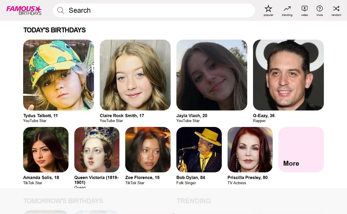 Famous Birthdays: celebrity bios and today's birthdays