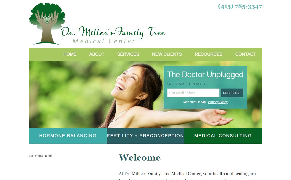 Welcome - Dr. Miller's Family Tree Medical Center
