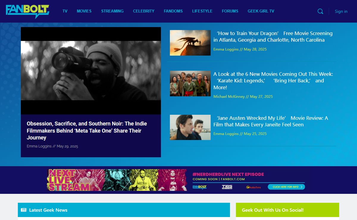 FanBolt - Geek News Covering Film, TV, Tech, Travel, and Culture