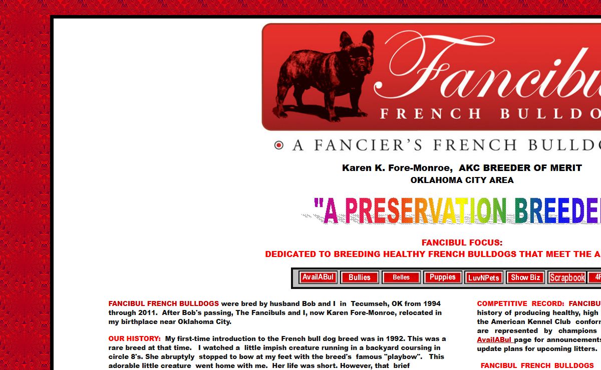 Fancibul French Bulldogs-A Fancier's French Bulldog