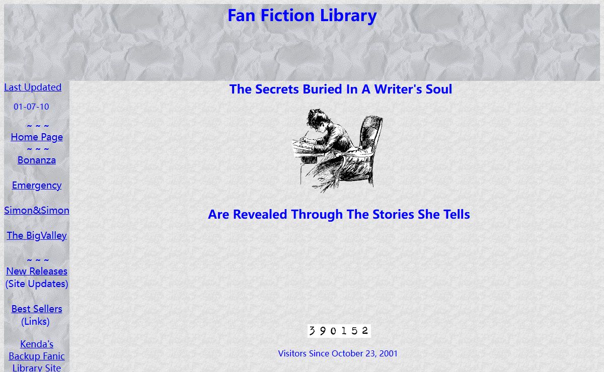 Fan Fiction Library