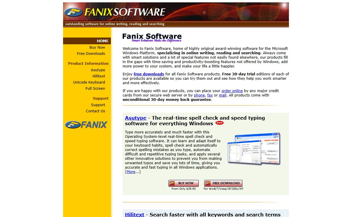 Fanix Software - Outstanding software for online writing, reading and searching