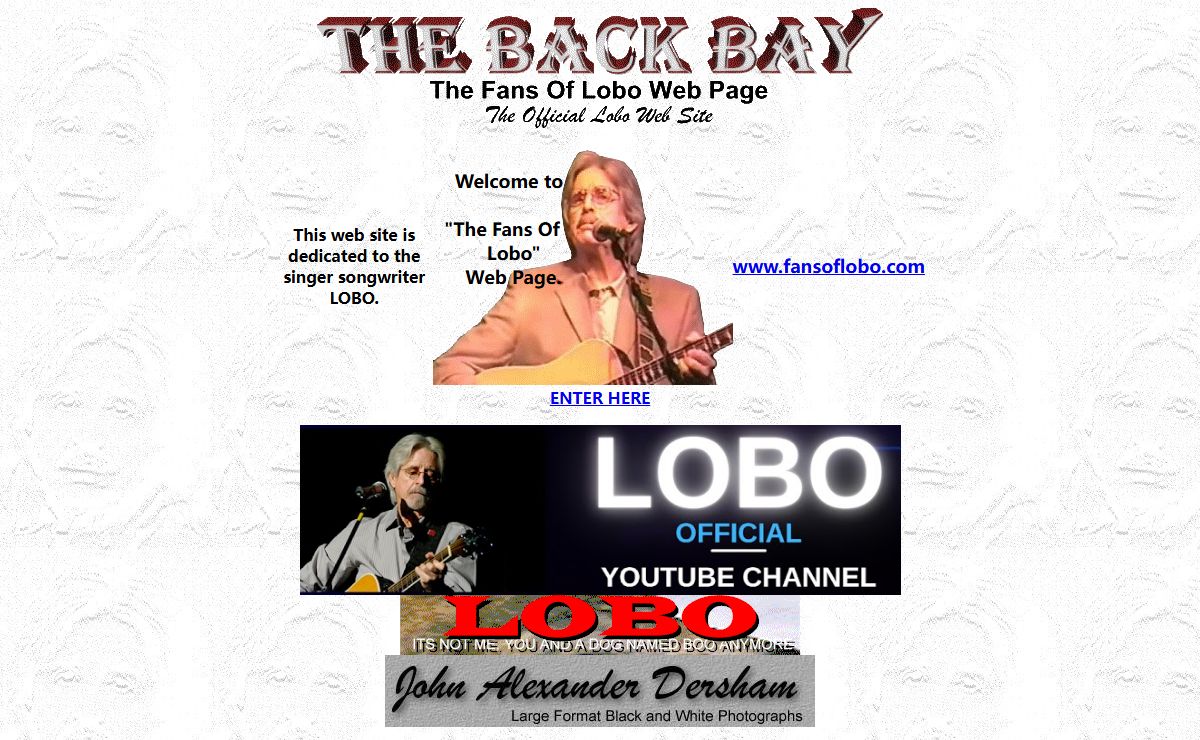 The Back Bay (The Fans of Lobo Web Page) - www.fansoflobo.com