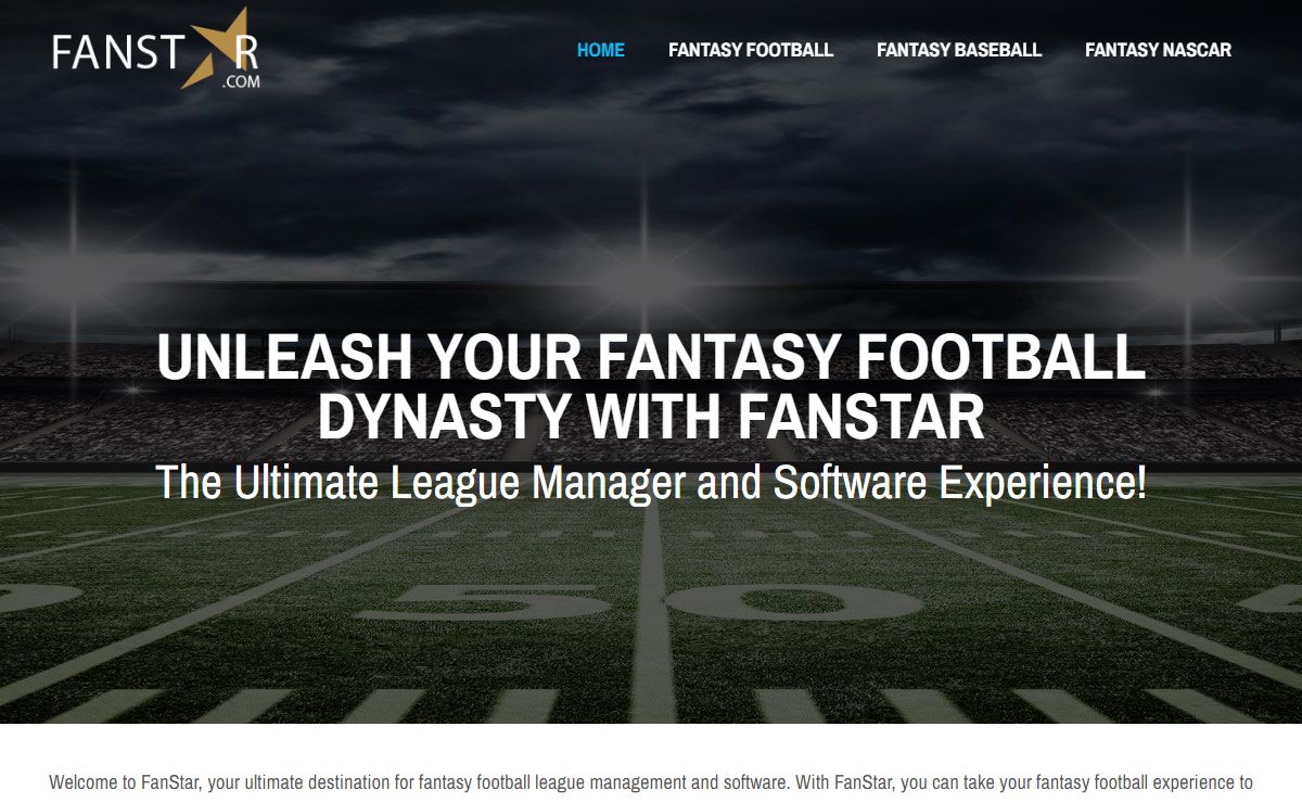 Fantasy Football League Manager and Software: ONLINE