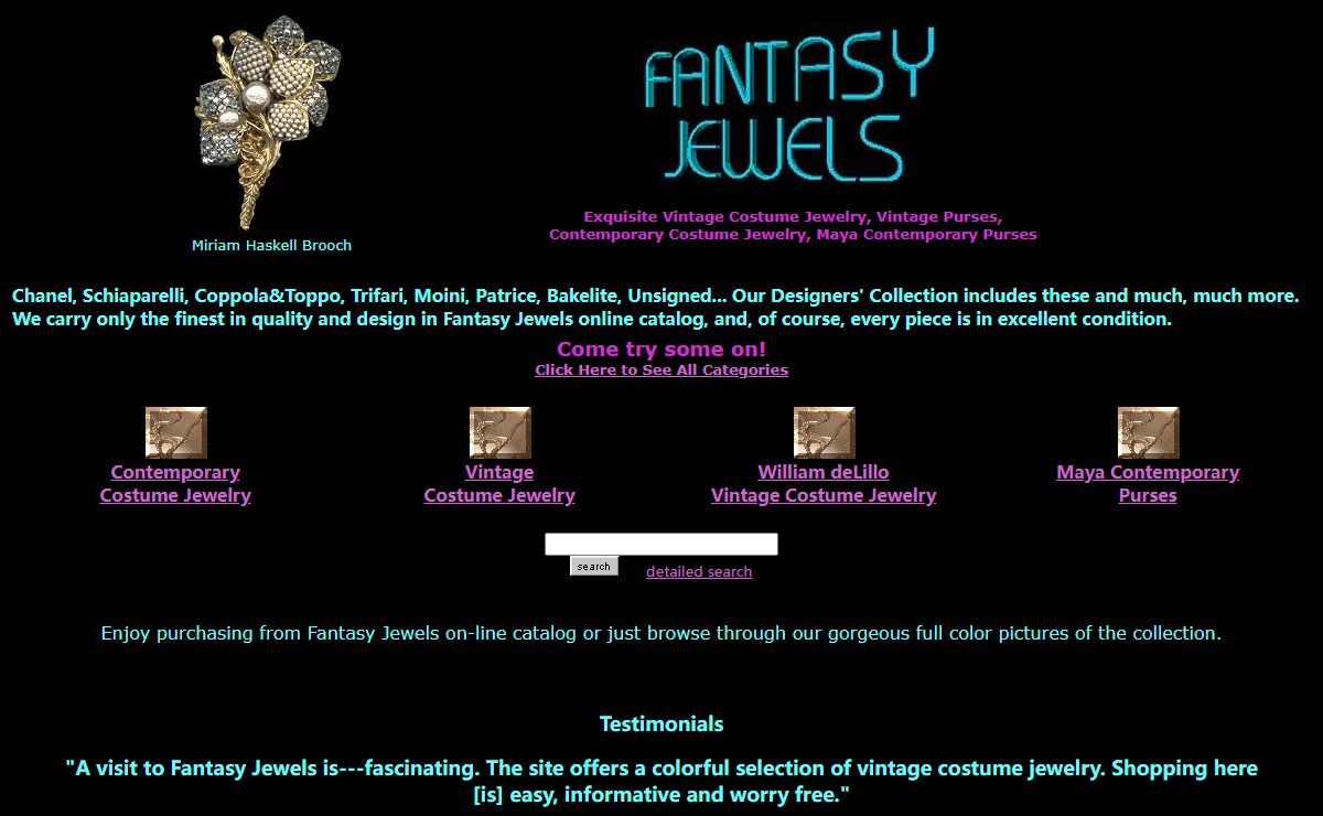 Vintage Costume Jewelry presented by Fantasy Jewels