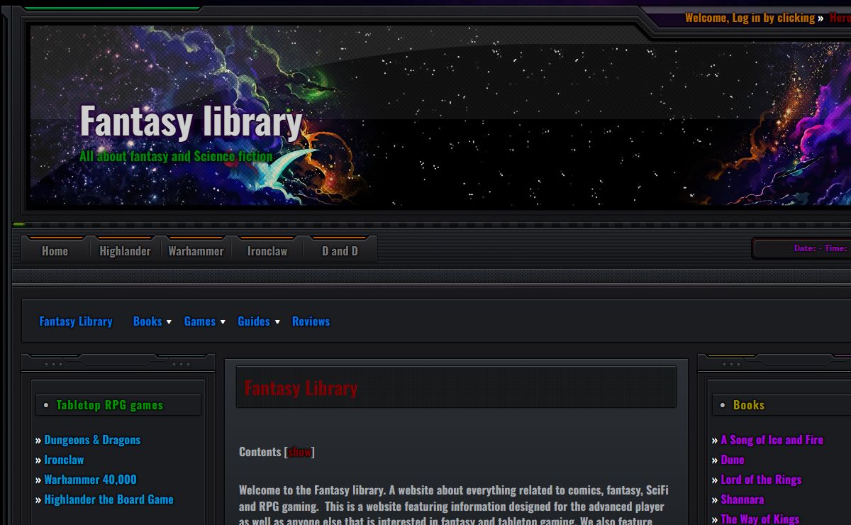 Fantasy Library - Fantasy library