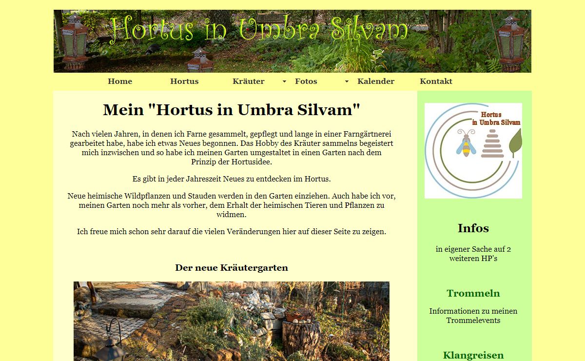 Hortus in Umbra Silvam - Home