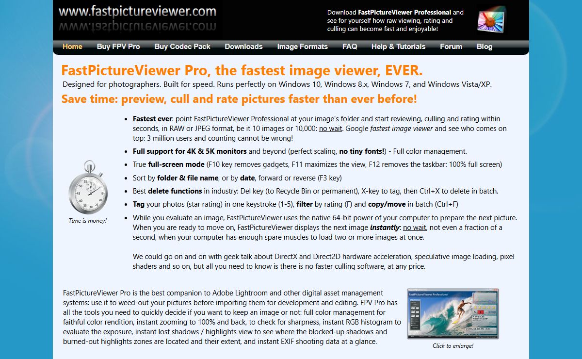 FastPictureViewer Professional | A Fast 64 bit Raw Image Viewer for Windows 8.x Desktop, Windows 7, Windows Vista & XP.