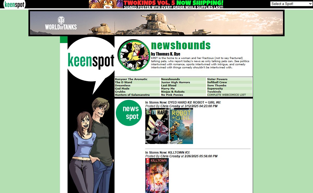 Keenspot: The Spot For Comics