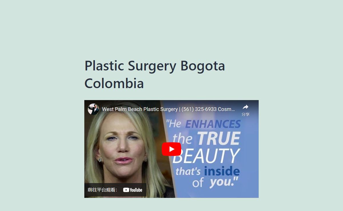 ᐅ Plastic Surgery Bogota Colombia