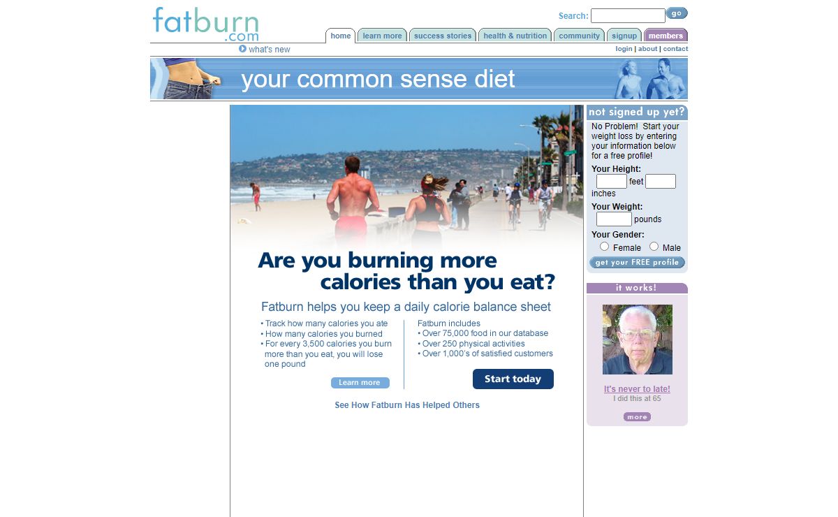 Take Control of your Weight Loss and Diet using Fatburn.com
