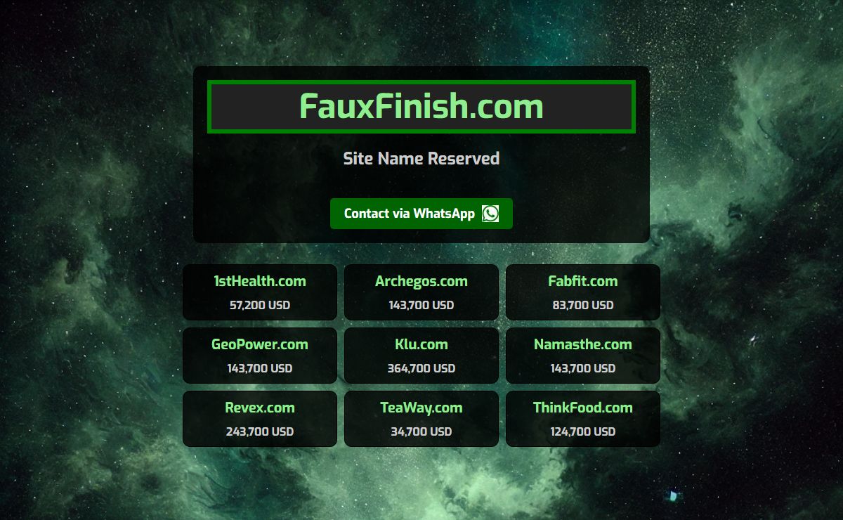 - Site Name Reserved