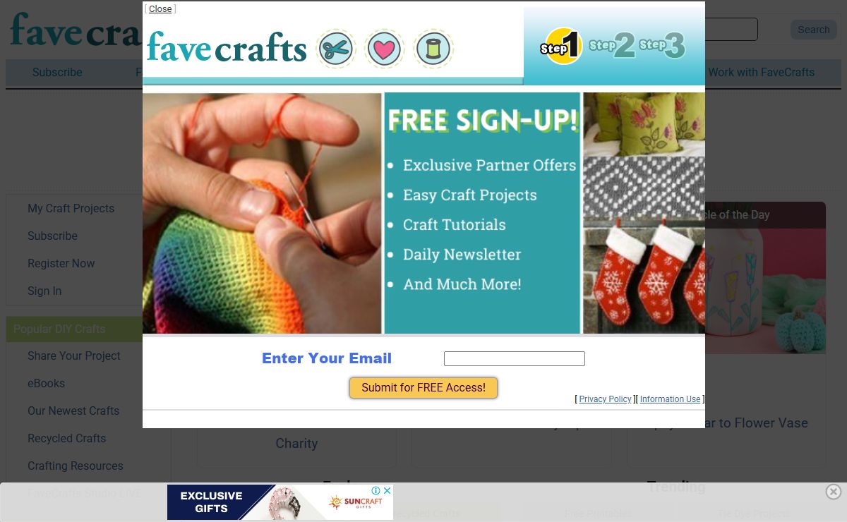 FaveCrafts - 1000s of Free Craft Projects, Patterns, and More