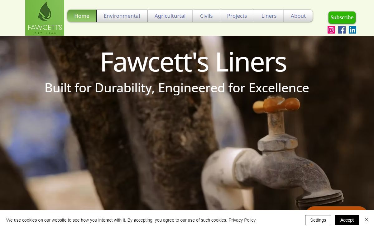 Fawcett's Liners | Water Management Solutions