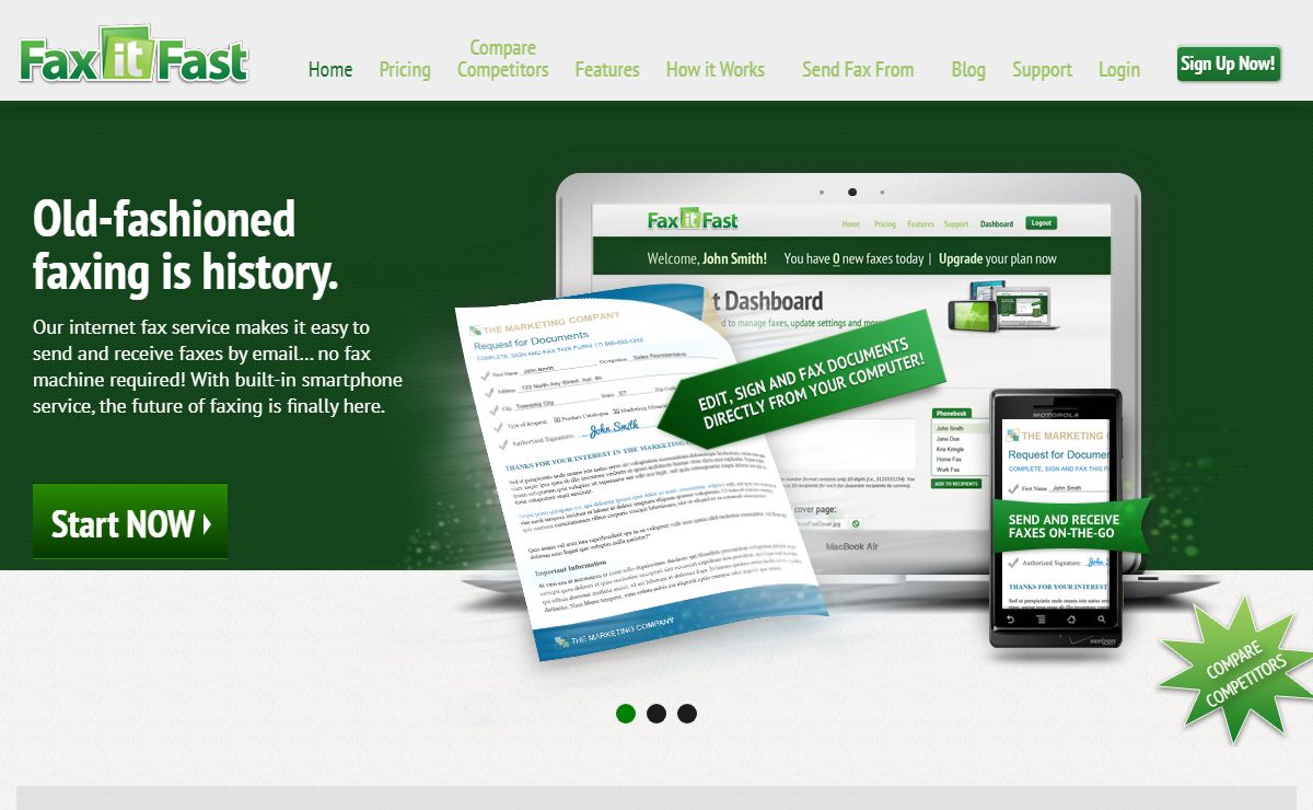 Send Fax Online - FaxitFast - Fast, Simple & Convenient