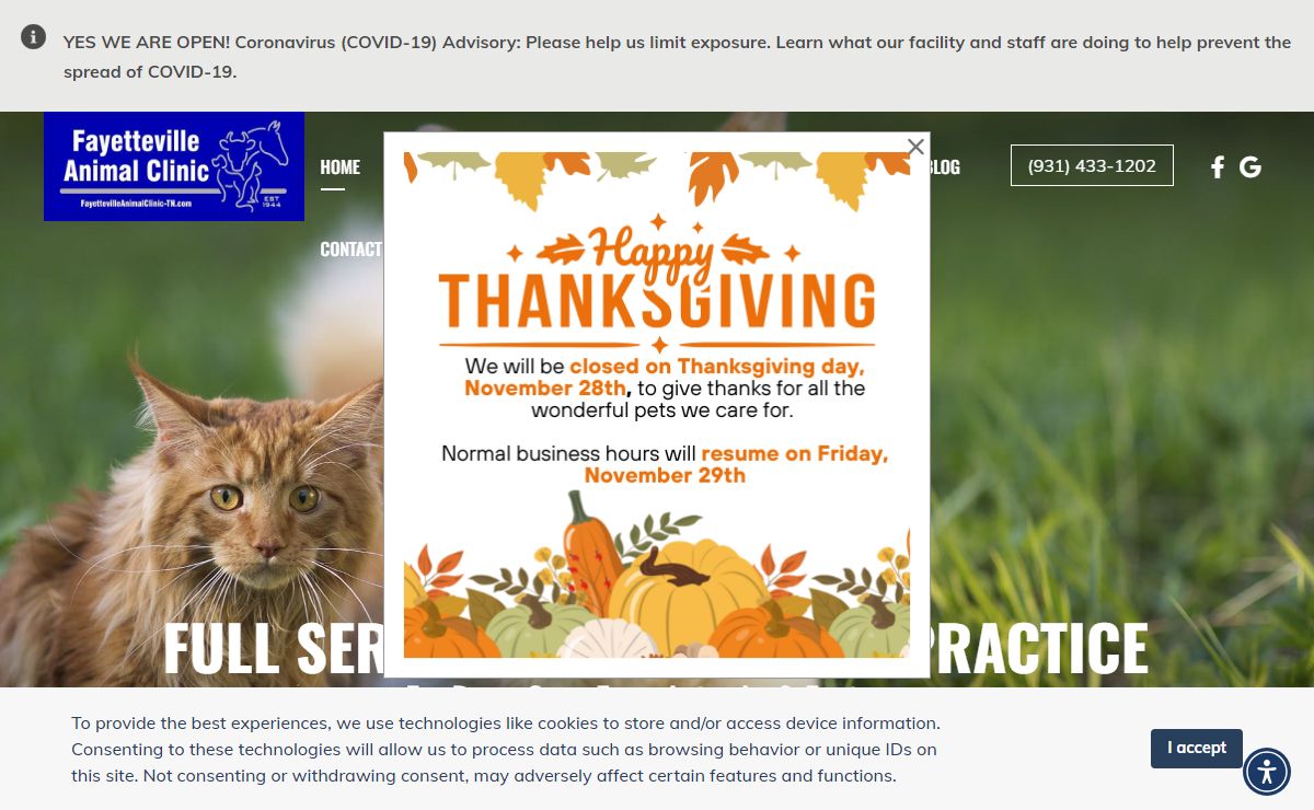 Fayetteville Animal Clinic l Veterinarian Fayetteville TN, Huntsville TN
