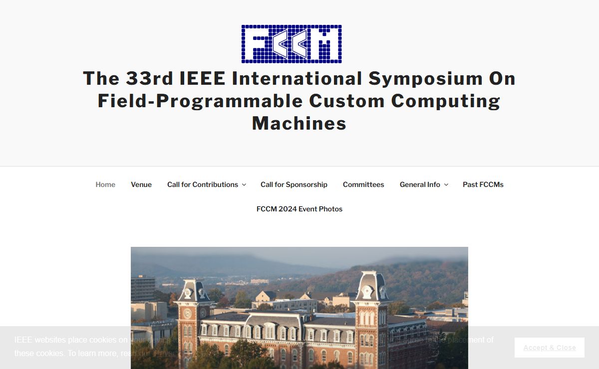 The 33rd IEEE International Symposium on Field-Programmable Custom Computing Machines