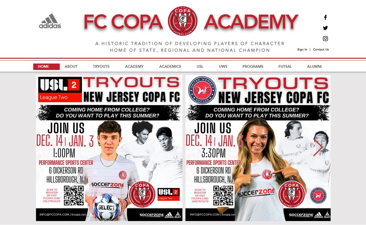 FC Copa Academy | Club Soccer | New Jersey