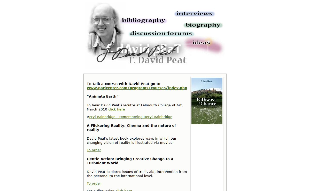 F. David Peat - Author, Physicist