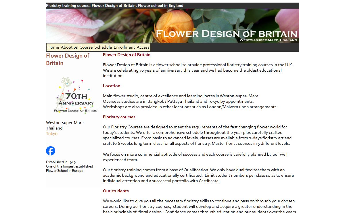 Floristry training course, Flower Design of Britain, flower school