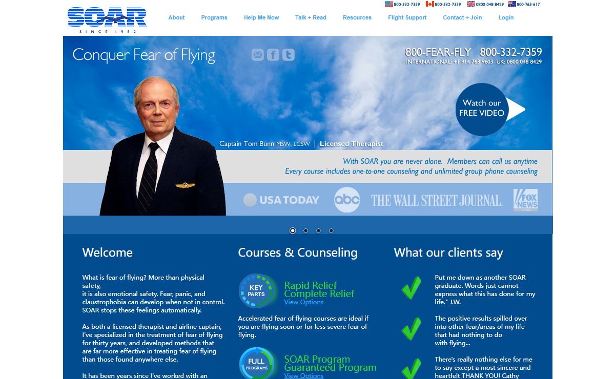 Fear of Flying - SOAR Course - Free Online Fear of Flying Videos