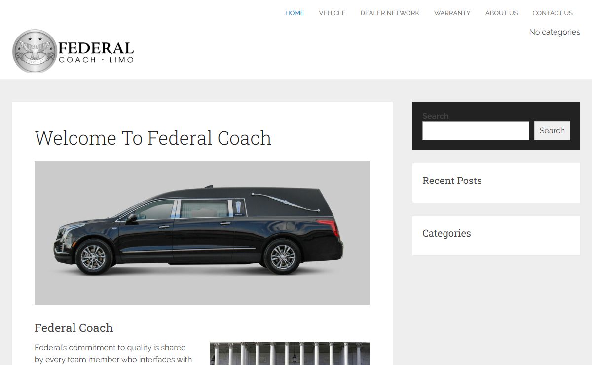Federal Coach Company - Limousine - Funeral Coach