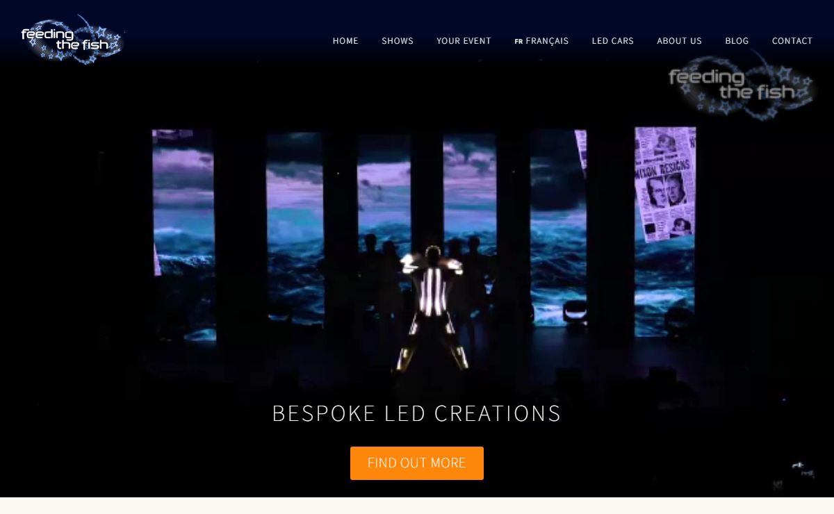 Personalised light shows for events worldwide with logo reveals & branding