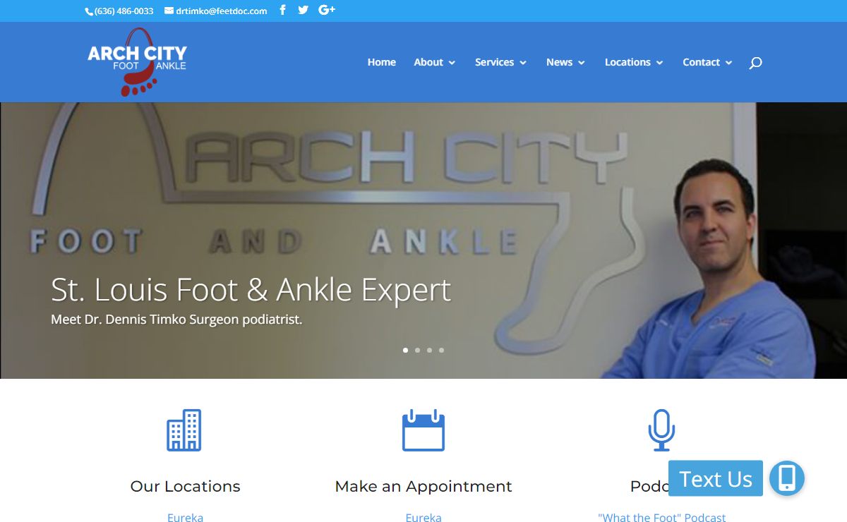 Arch City Foot & Ankle | Podiatrist | In St. Louis & Eureka Missouri