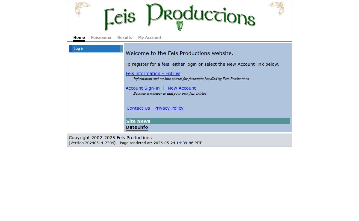 Feis Productions Home