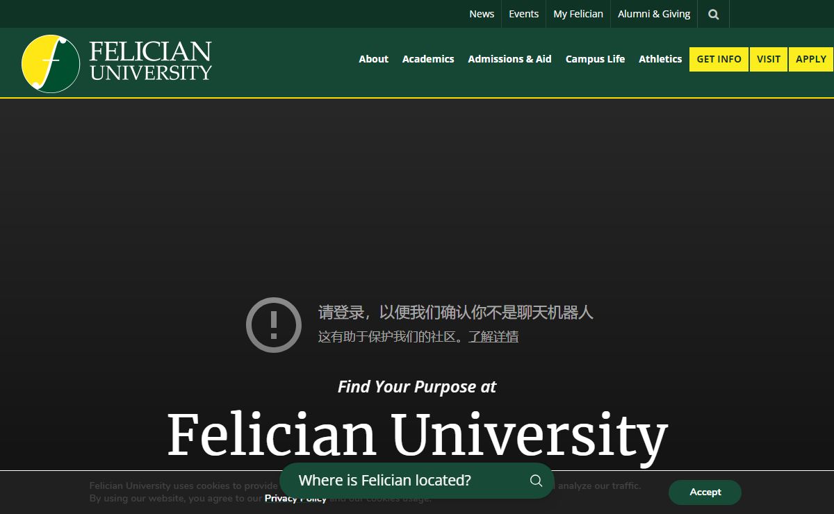 Welcome to Felician University - Felician University of New Jersey