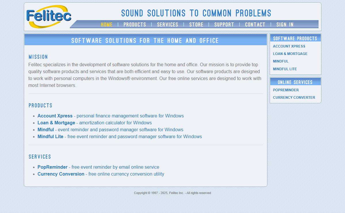 Software Products & Services for the Home & Office
