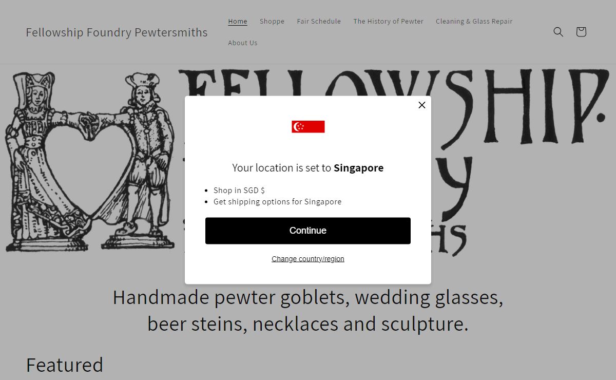 Fellowship Foundry Pewtersmiths