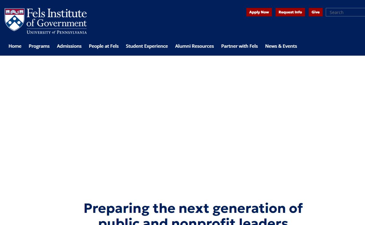 Fels Institute of Government