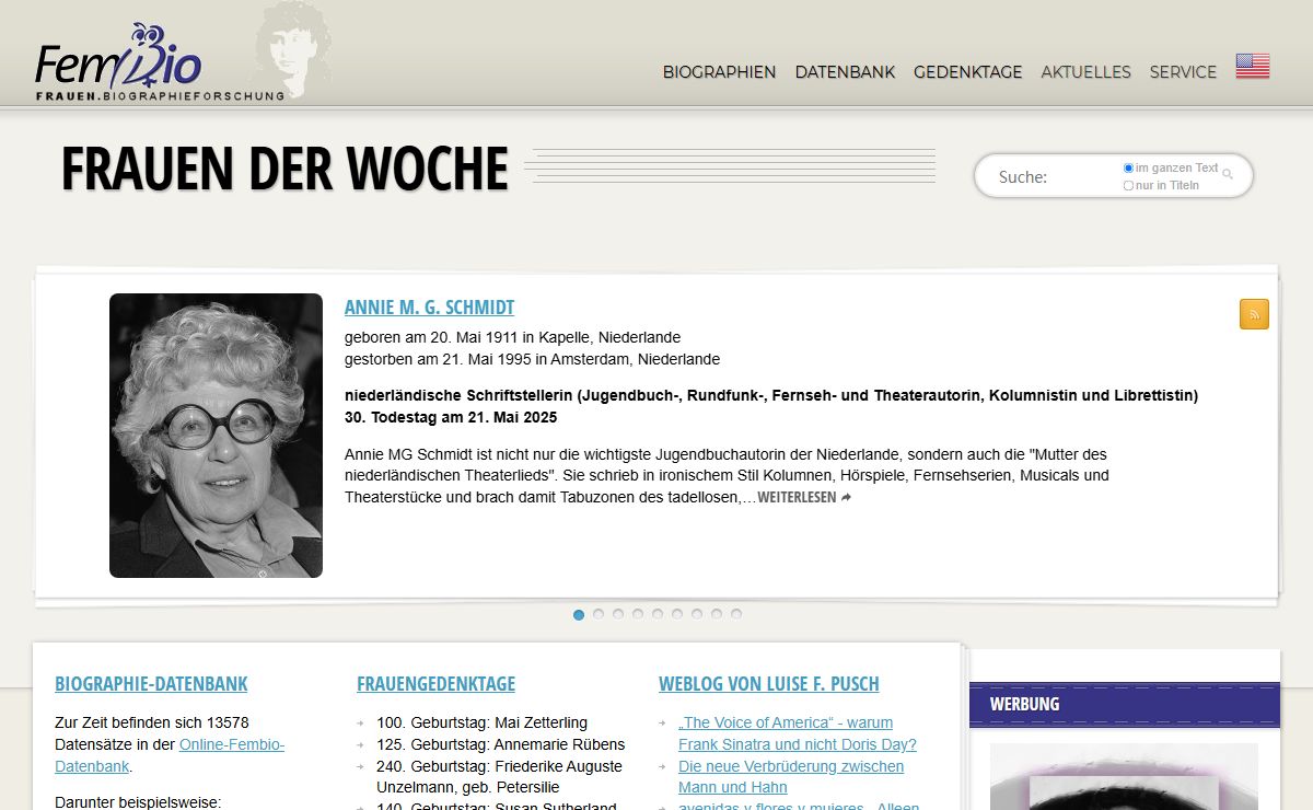 Frauen-BiographieForschung | fembio.org