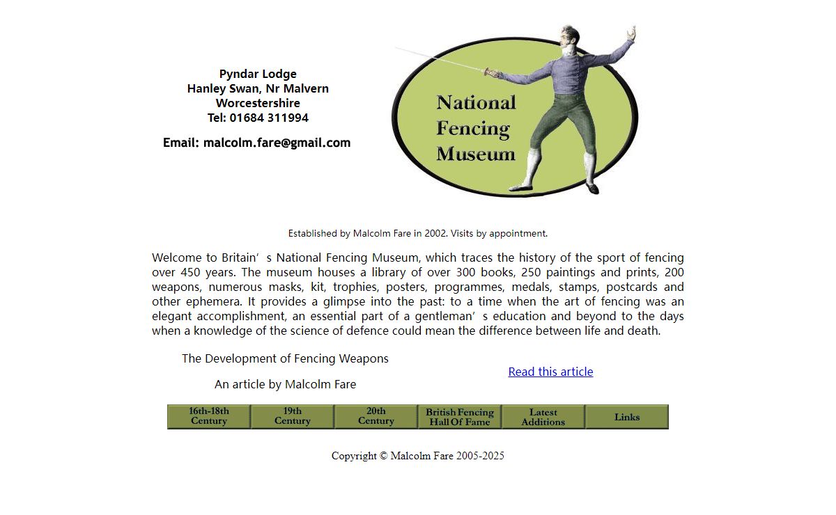 National Fencing Museum