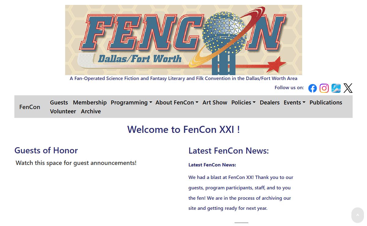 FenCon XXI - February 13-15, 2025
