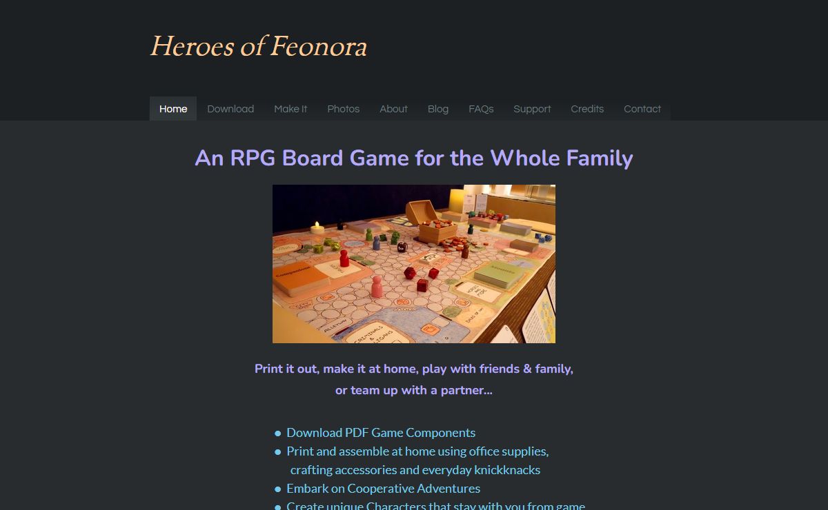 Heroes of Feonora - Home
