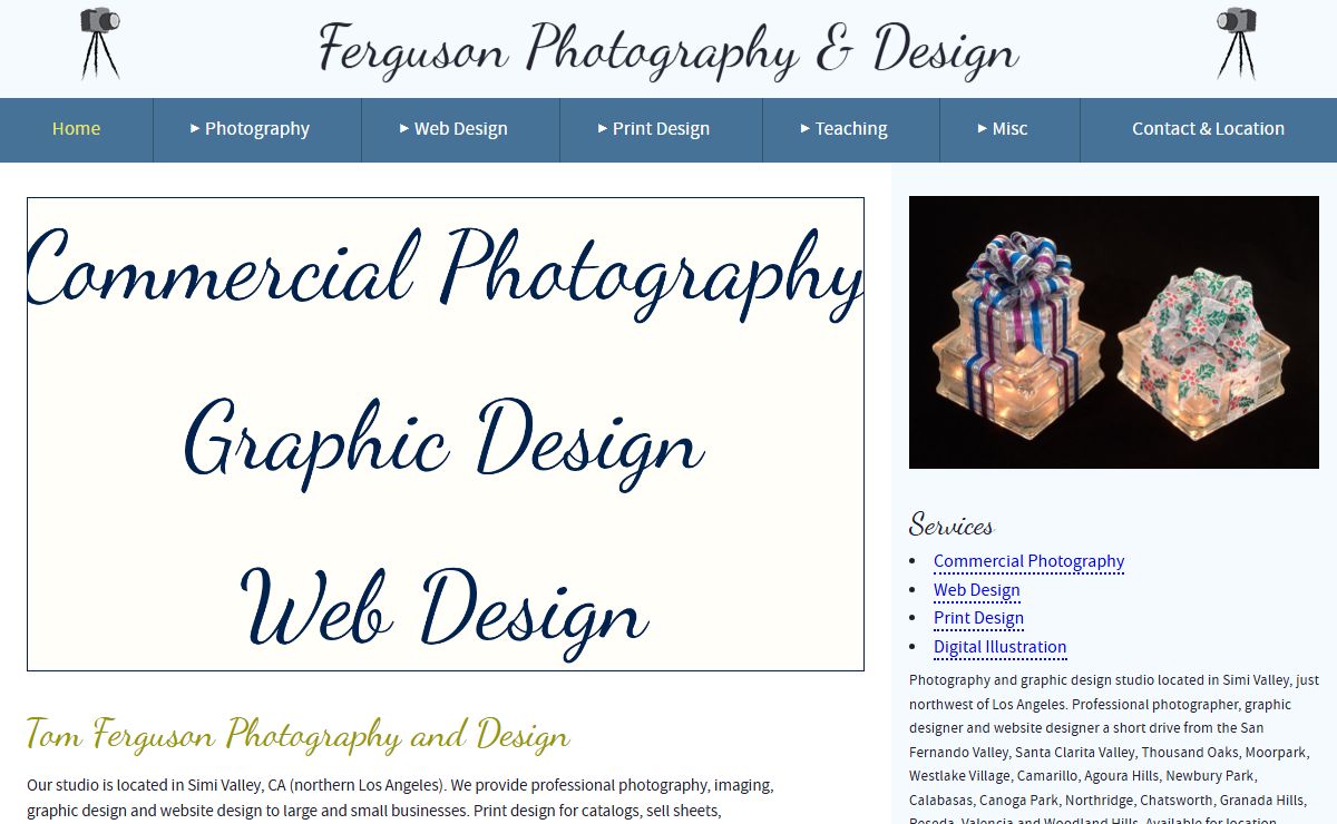 Commercial Photography, Web Design, Print Design, Simi Valley, North West Los Angeles