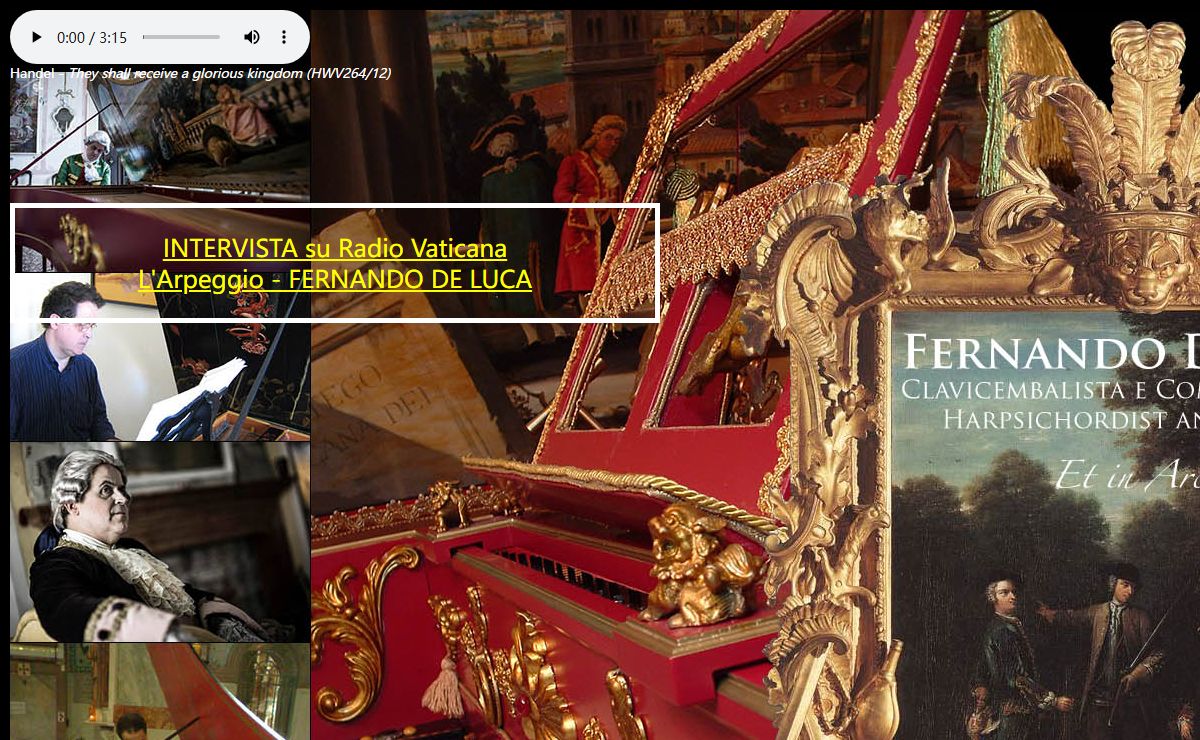 Fernando De Luca - clavicembalista, clavicembalo, harpsichord, cembalo, clavecin