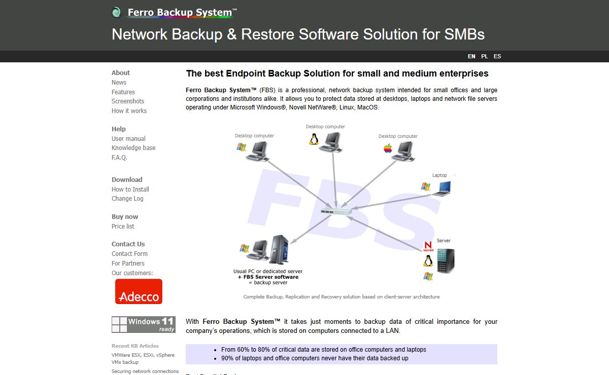 Network Backup Software Solution for Enterprises