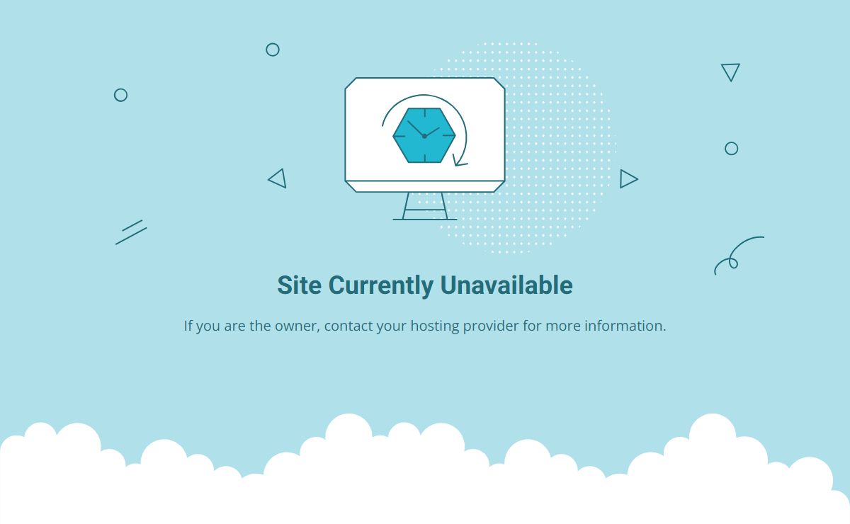 Site Currently Unavailable
