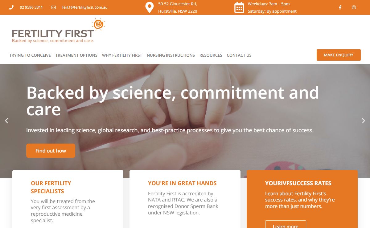 Fertility Clinic in Sydney | IVF Clinic | Fertility First