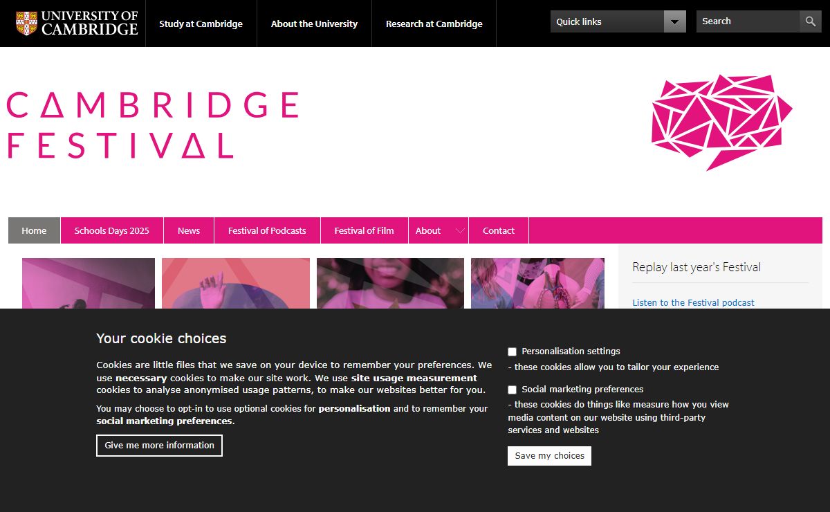 Cambridge Festival - from the University of Cambridge