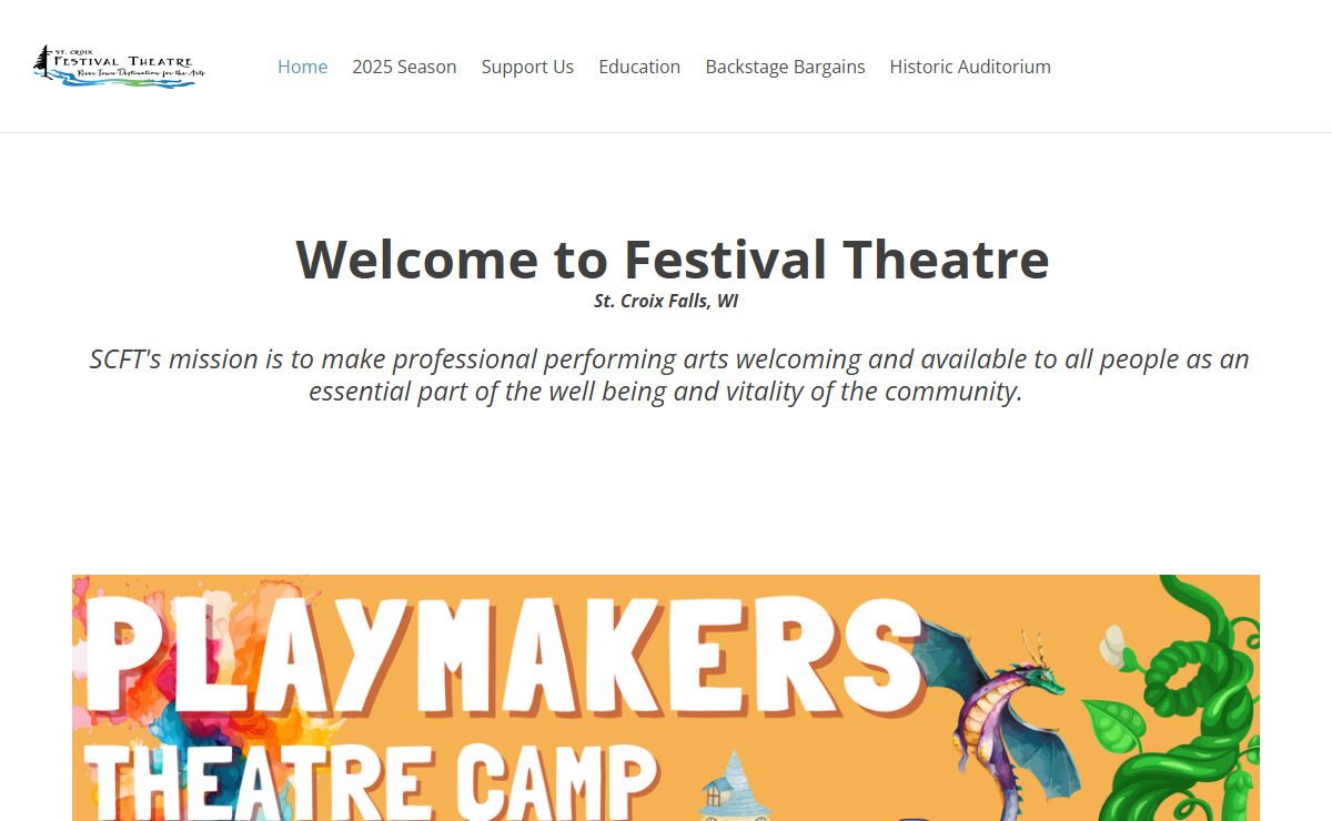 FESTIVAL THEATRE | ST. CROIX FALLS, WI - Home