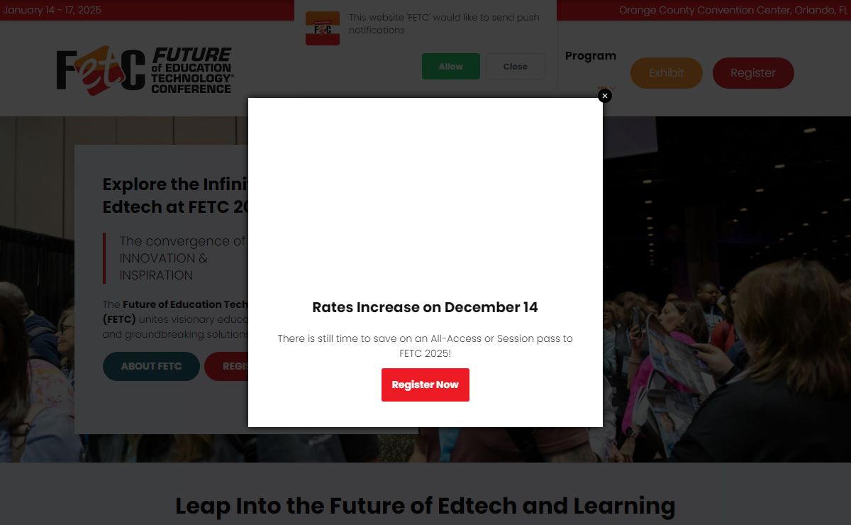 Welcome - Future of Education Technology 2025