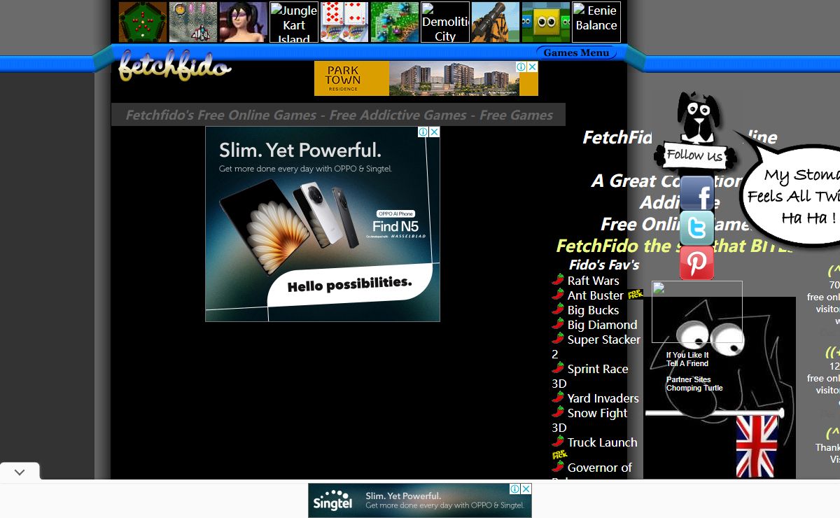Fetchfido's Free Online Games