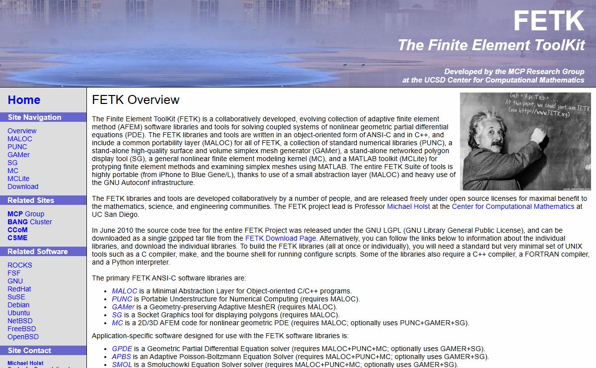 The Finite Element ToolKit (FETK)