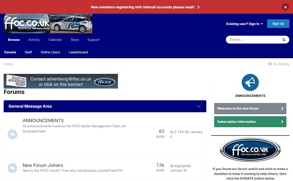 Forums - FFOC : Ford Focus Owners Club