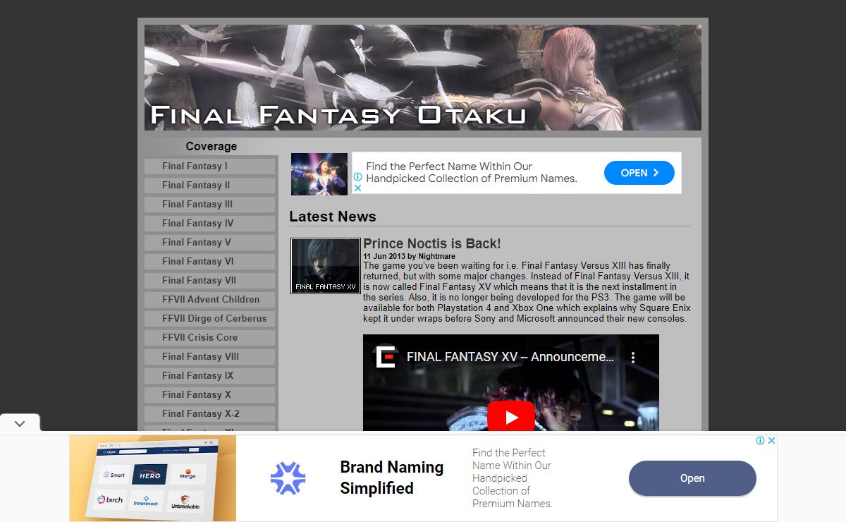 Final Fantasy Otaku - Latest News