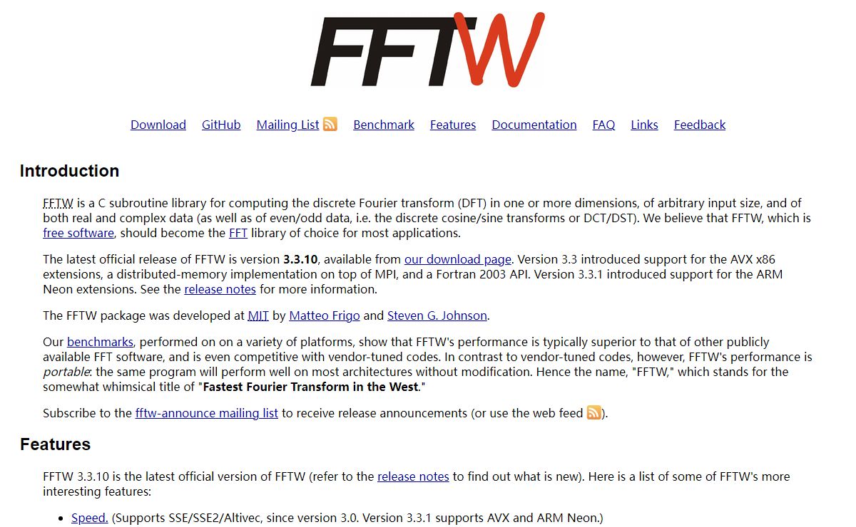 FFTW Home Page